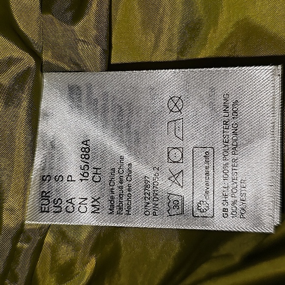 Kangol x H&M Collaboration Green Puffer Front Zip Closure Hooded Puffer Jacket - Picture 10 of 11